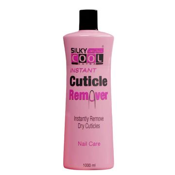 Silky Cool Cuticle Remover 1000ml (Pink) – Professional Liquid Cuticle Softener for Manicure & Pedicure , Nail Care Treatment